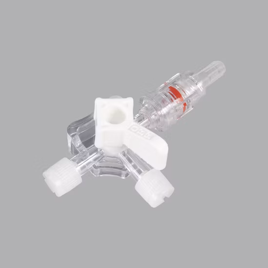 Torneira de 3 vias com marcação e ISO Torneira de três vias com adaptador de bloqueio masculino embalagem OEM e aprovação CE