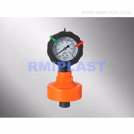 Vedação de diafragma de plástico com medidor UPVC PVC PP Pph PVDF Conector para medidor de anel de vedação de diafragma termoplástico pela norma JIS ANSI DIN para tubulação de água
