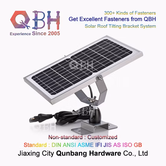Qbh personalizado civil comercial industrial sistema de energia de energia solar telhado inclinado suporte de montagem suporte de rack acessórios para painel fotovoltaico fotovoltaico